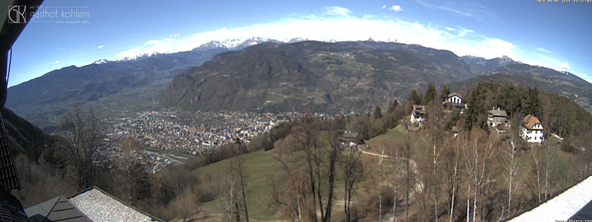 Archived image Webcam Bozen - Panoramic view Hotel Kohlern