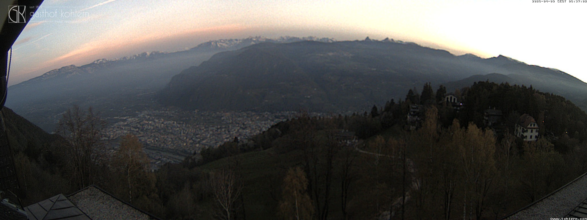 Archiv Foto Webcam Bozen - Gasthof Kohlern
