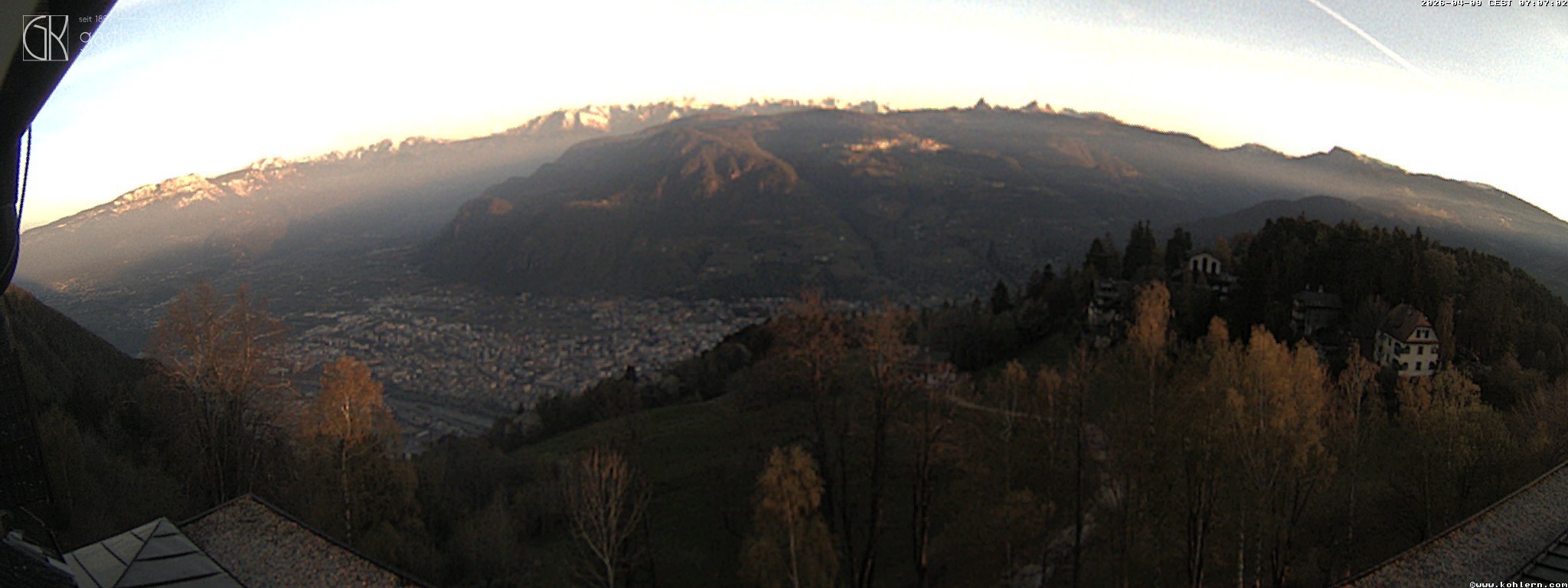Archiv Foto Webcam Bozen - Gasthof Kohlern