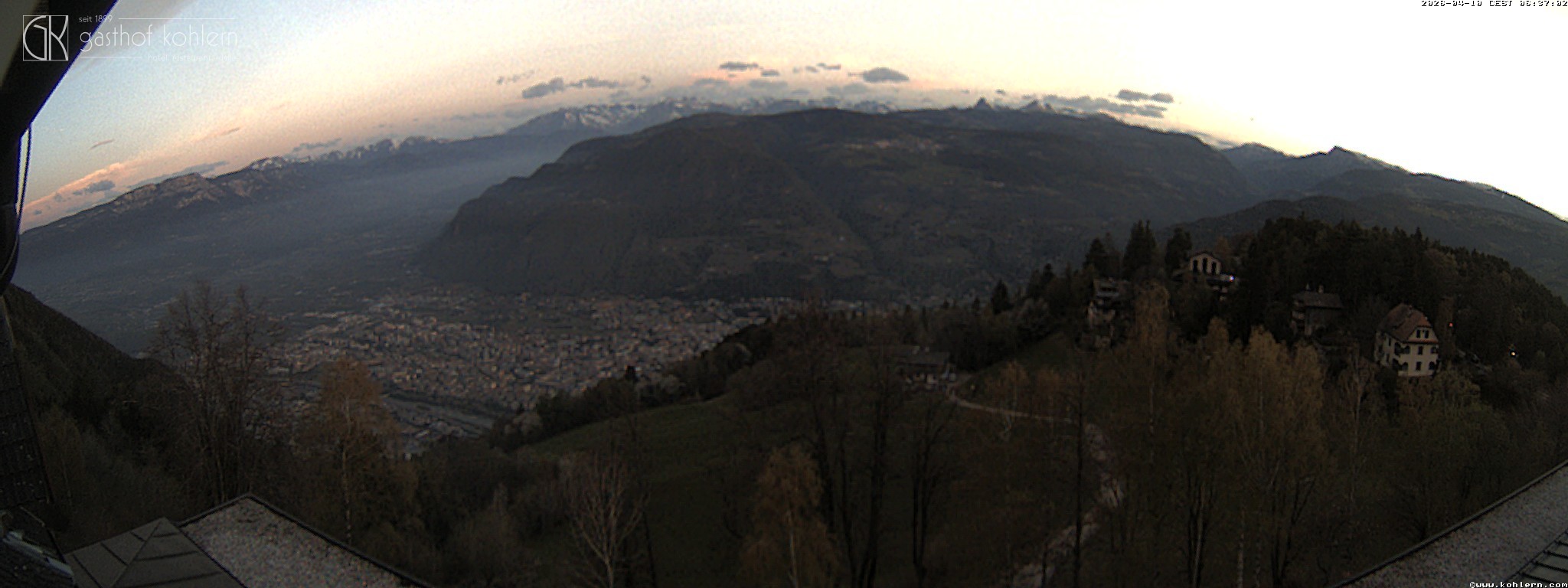 Archiv Foto Webcam Bozen - Gasthof Kohlern