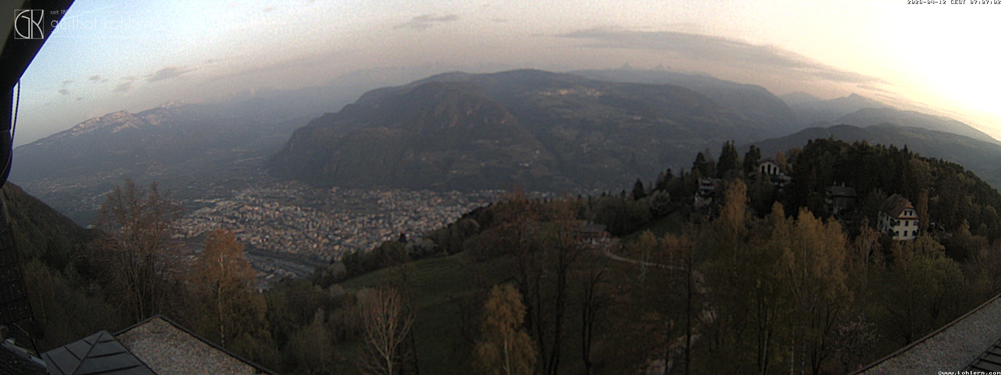 Archiv Foto Webcam Bozen - Gasthof Kohlern