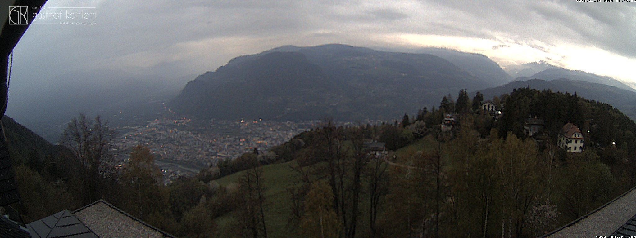 Archived image Webcam Bozen - Panoramic view Hotel Kohlern