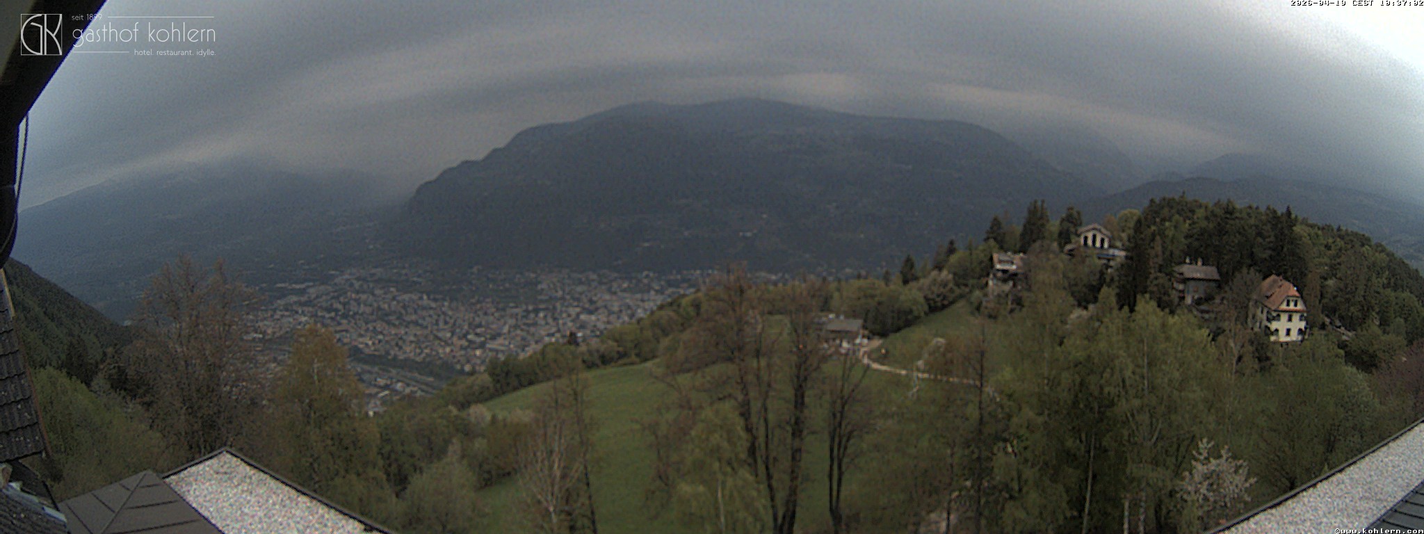 Archived image Webcam Bozen - Panoramic view Hotel Kohlern
