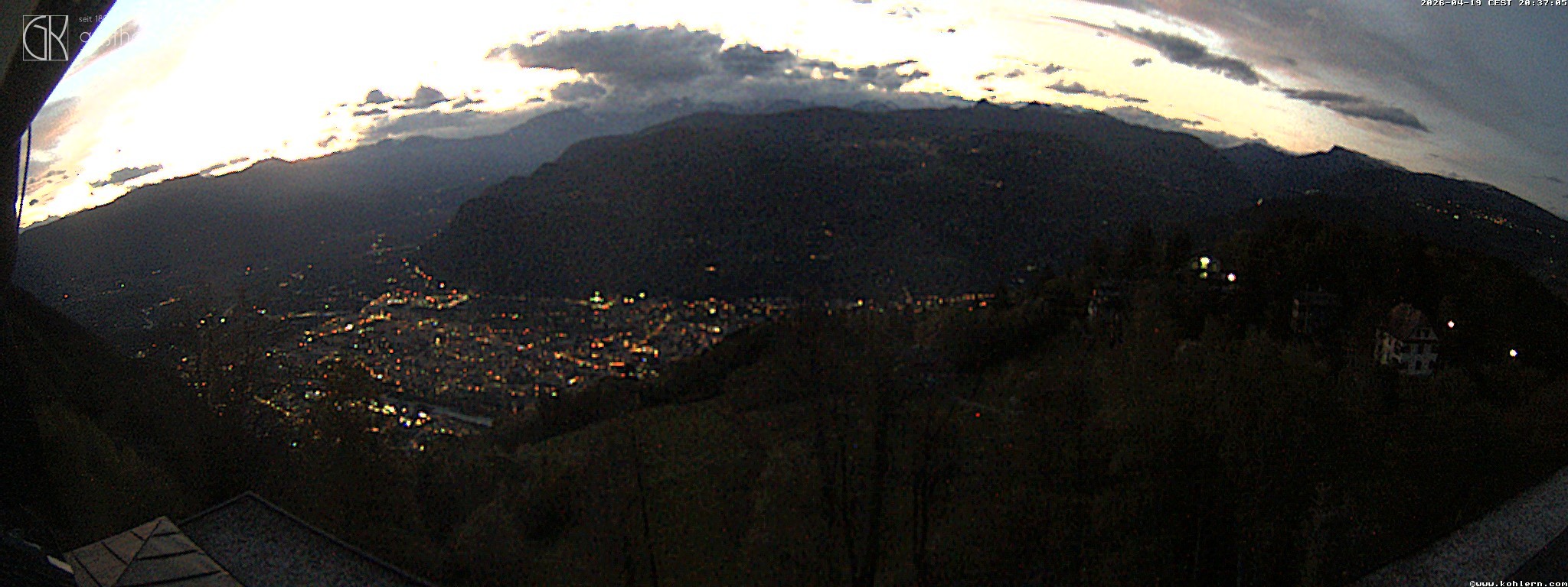 Archiv Foto Webcam Bozen - Gasthof Kohlern