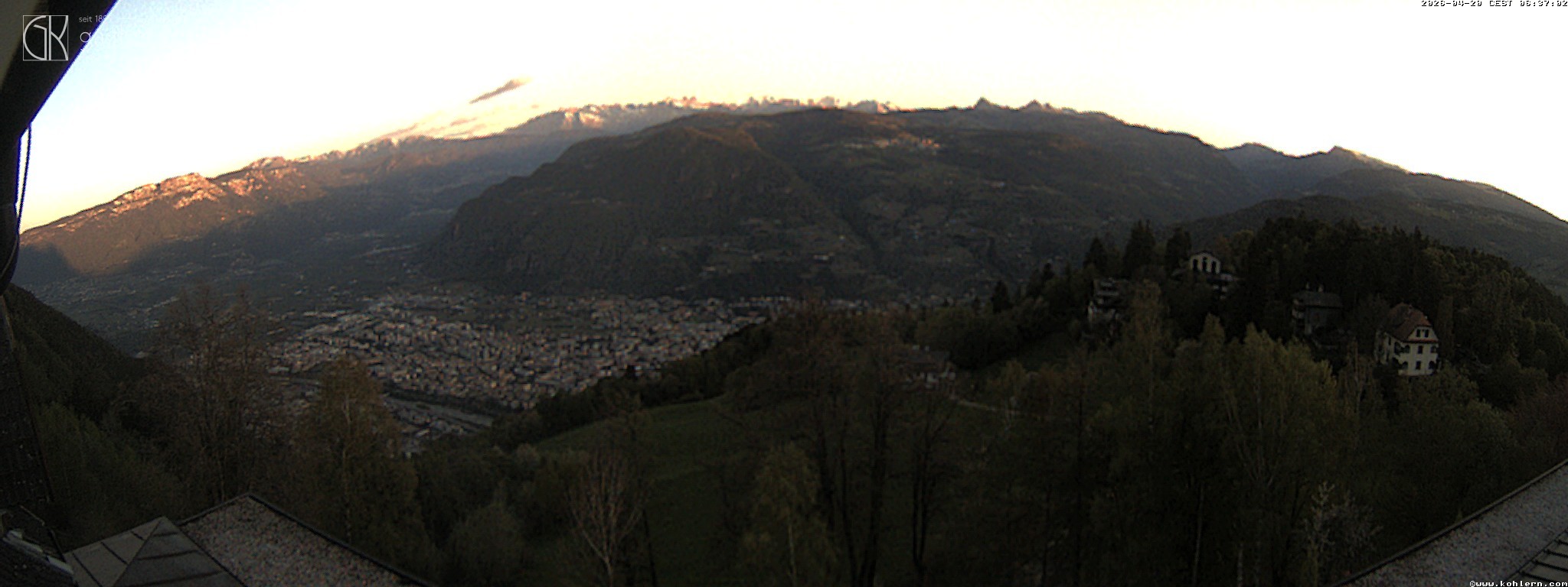 Archiv Foto Webcam Bozen - Gasthof Kohlern