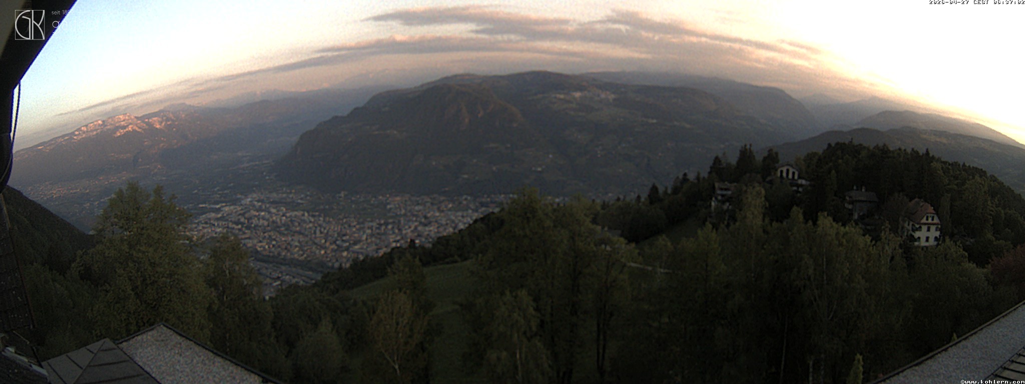 Archiv Foto Webcam Bozen - Gasthof Kohlern