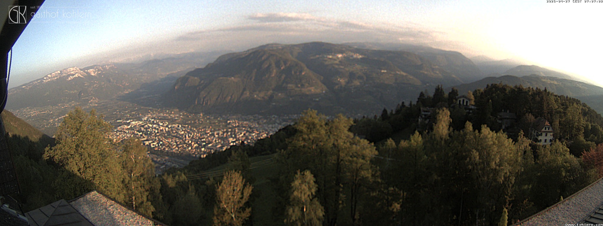 Archiv Foto Webcam Bozen - Gasthof Kohlern