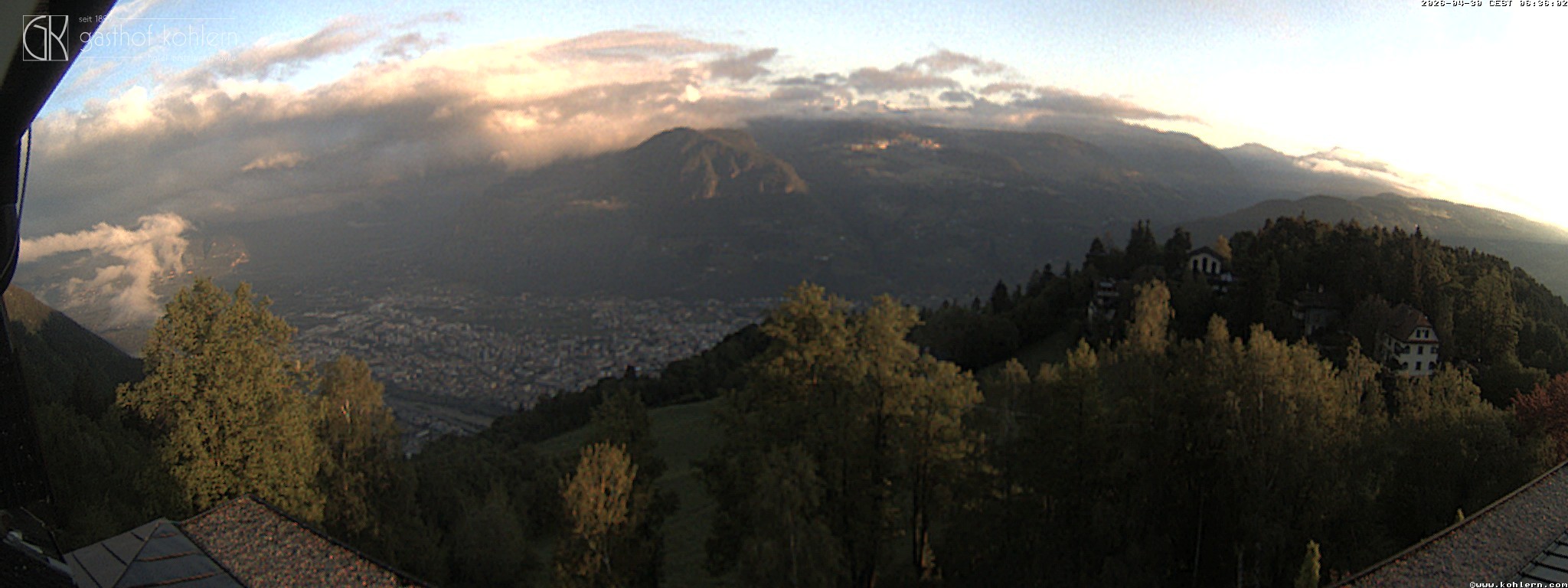 Archiv Foto Webcam Bozen - Gasthof Kohlern