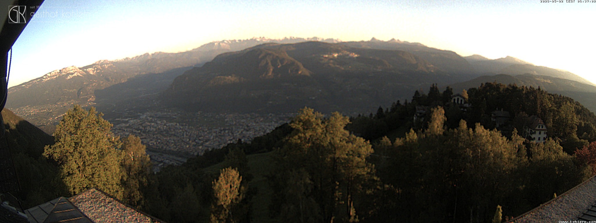 Archived image Webcam Bozen - Panoramic view Hotel Kohlern