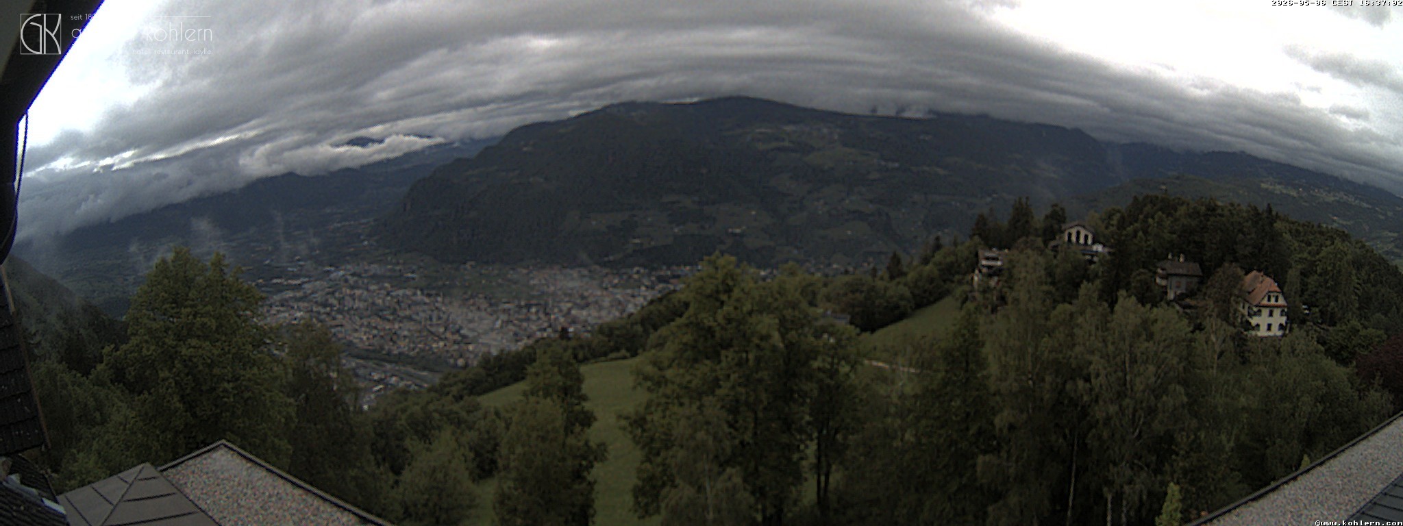 Archived image Webcam Bozen - Panoramic view Hotel Kohlern