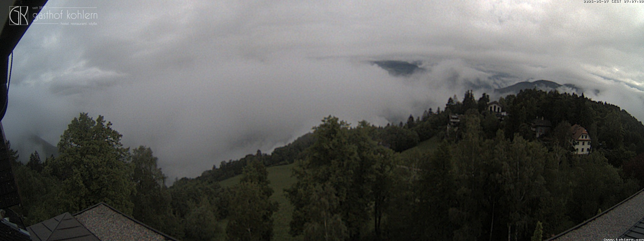 Archived image Webcam Bozen - Panoramic view Hotel Kohlern