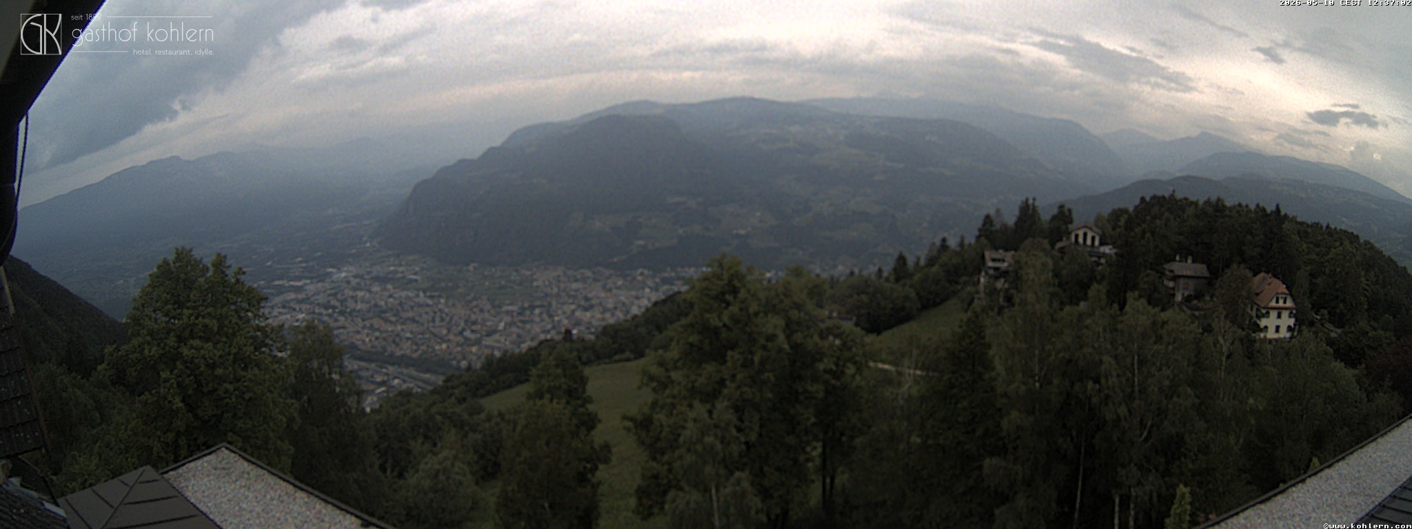 Archived image Webcam Bozen - Panoramic view Hotel Kohlern