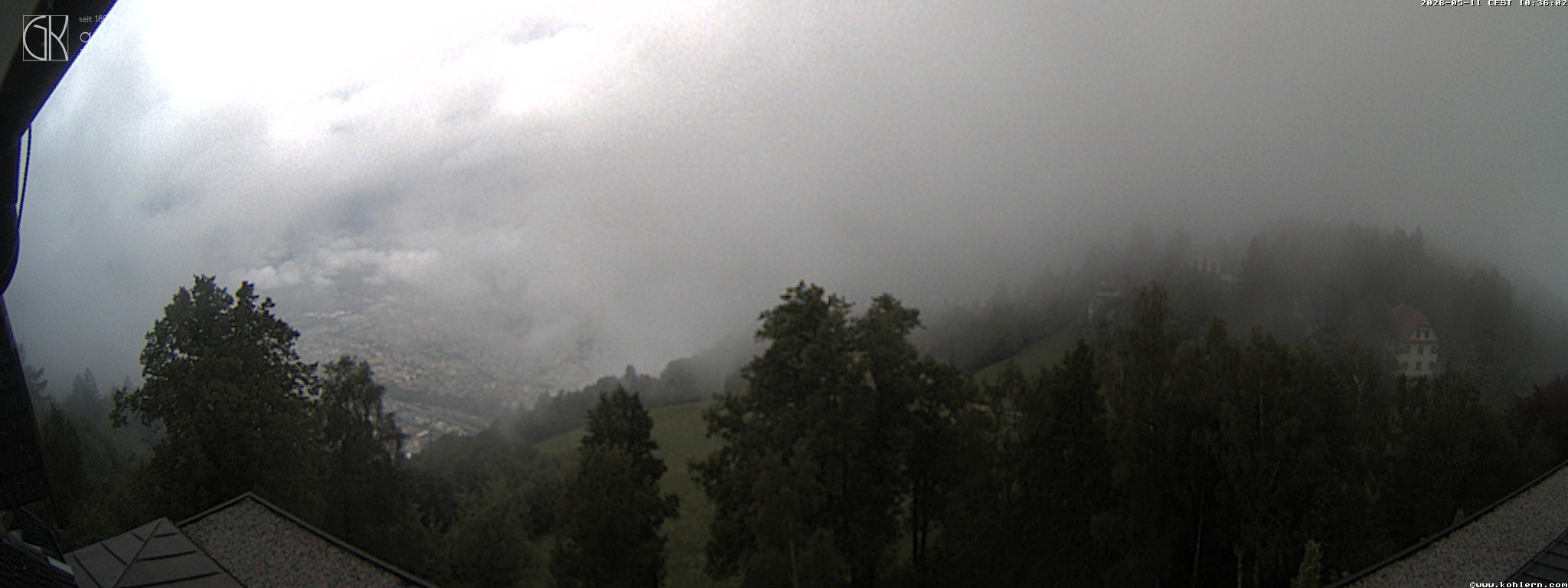 Archived image Webcam Bozen - Panoramic view Hotel Kohlern