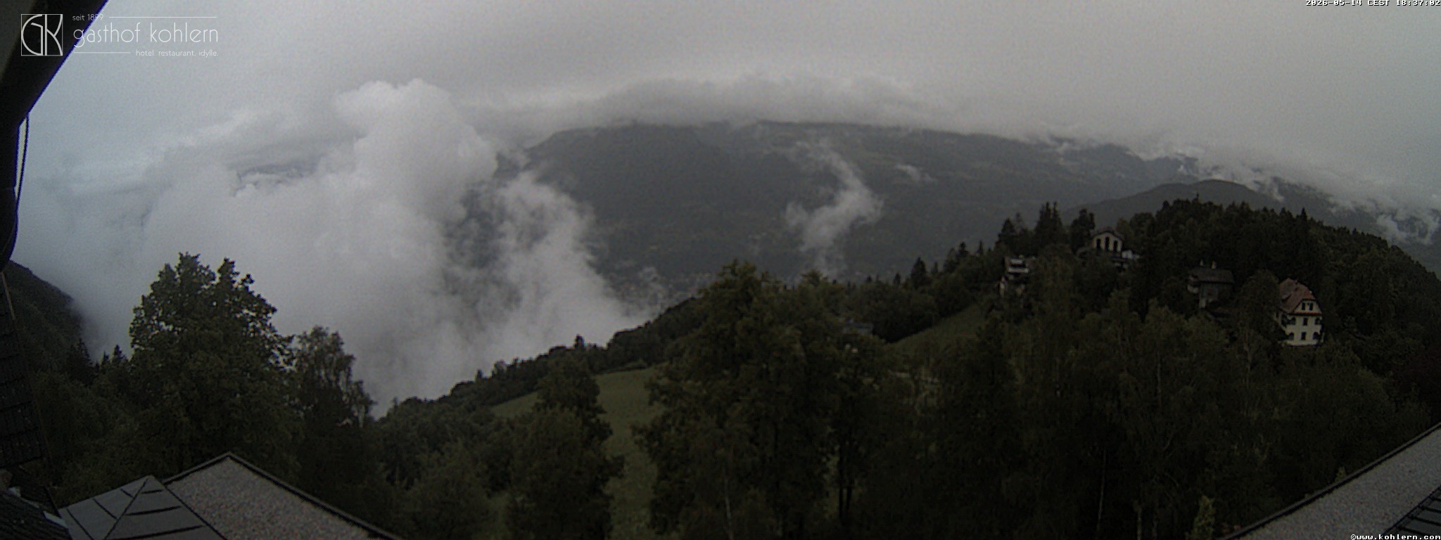Archived image Webcam Bozen - Panoramic view Hotel Kohlern