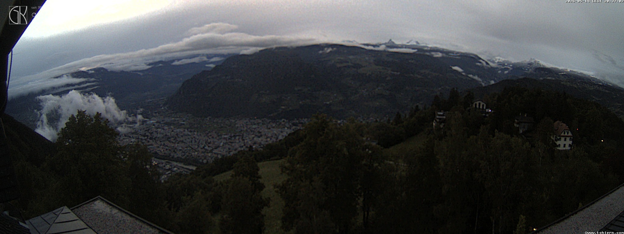 Archived image Webcam Bozen - Panoramic view Hotel Kohlern