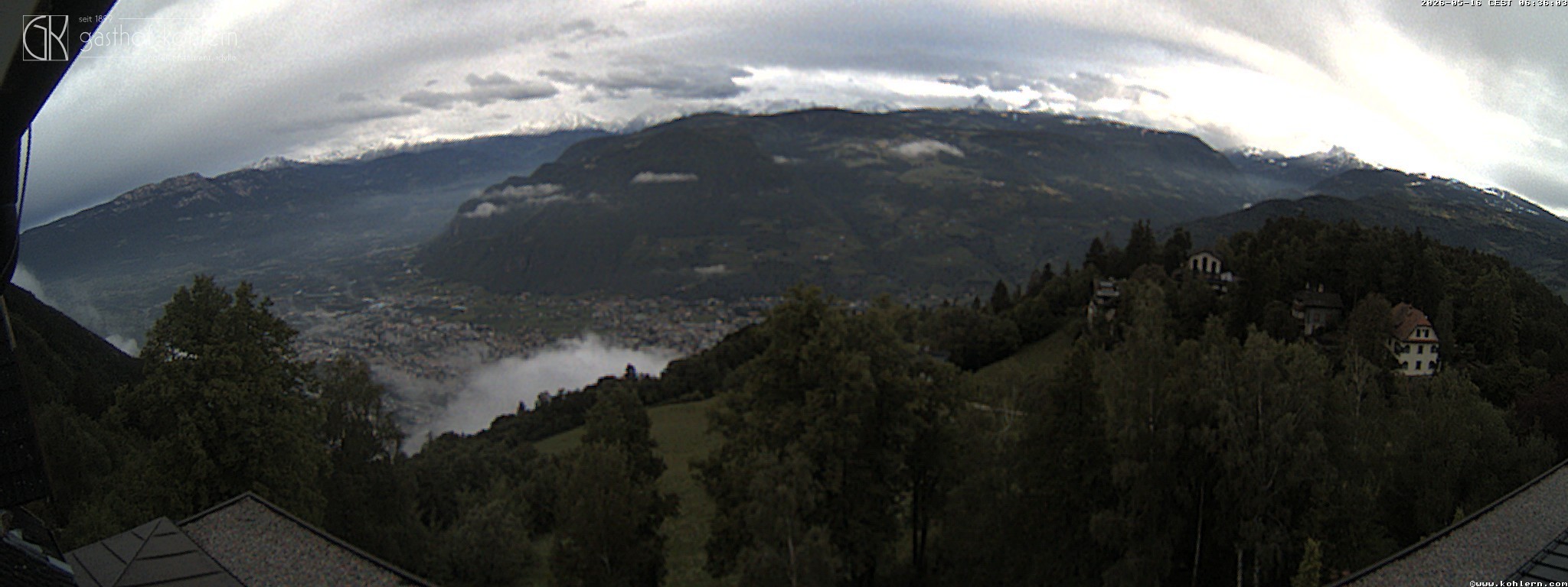 Archived image Webcam Bozen - Panoramic view Hotel Kohlern
