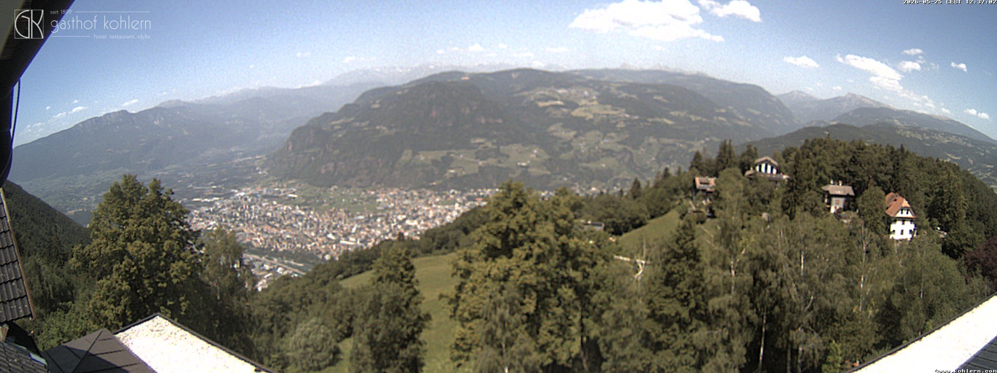 Archived image Webcam Bozen - Panoramic view Hotel Kohlern