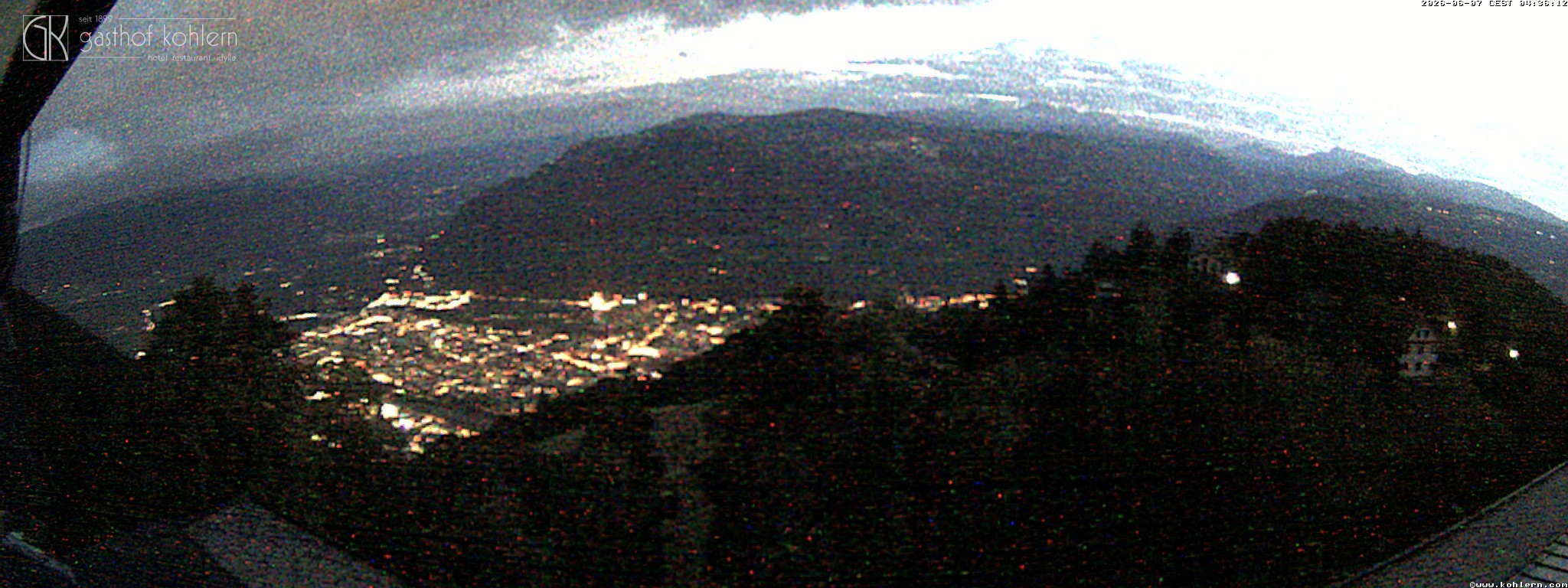 Archived image Webcam Bozen - Panoramic view Hotel Kohlern