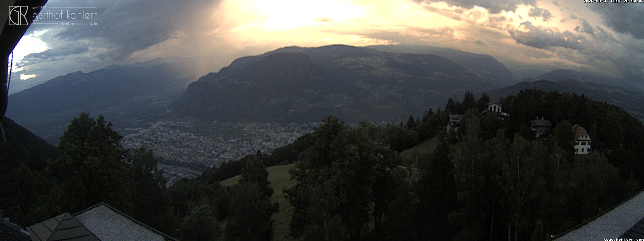 Archived image Webcam Bozen - Panoramic view Hotel Kohlern