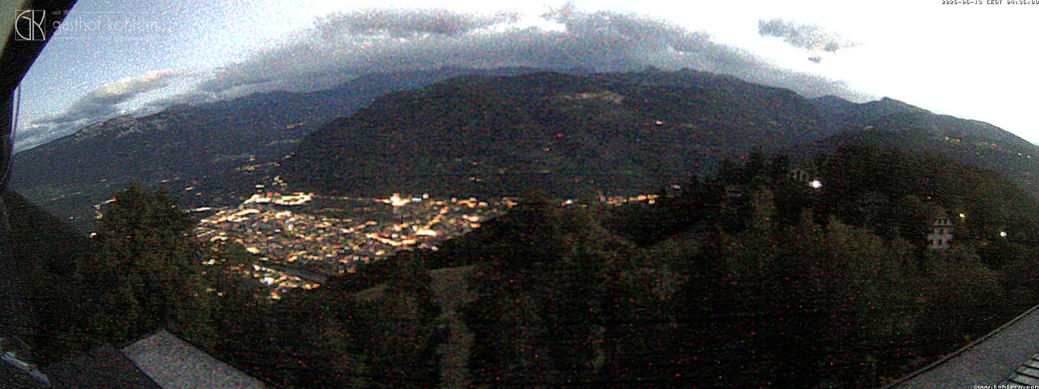 Archived image Webcam Bozen - Panoramic view Hotel Kohlern