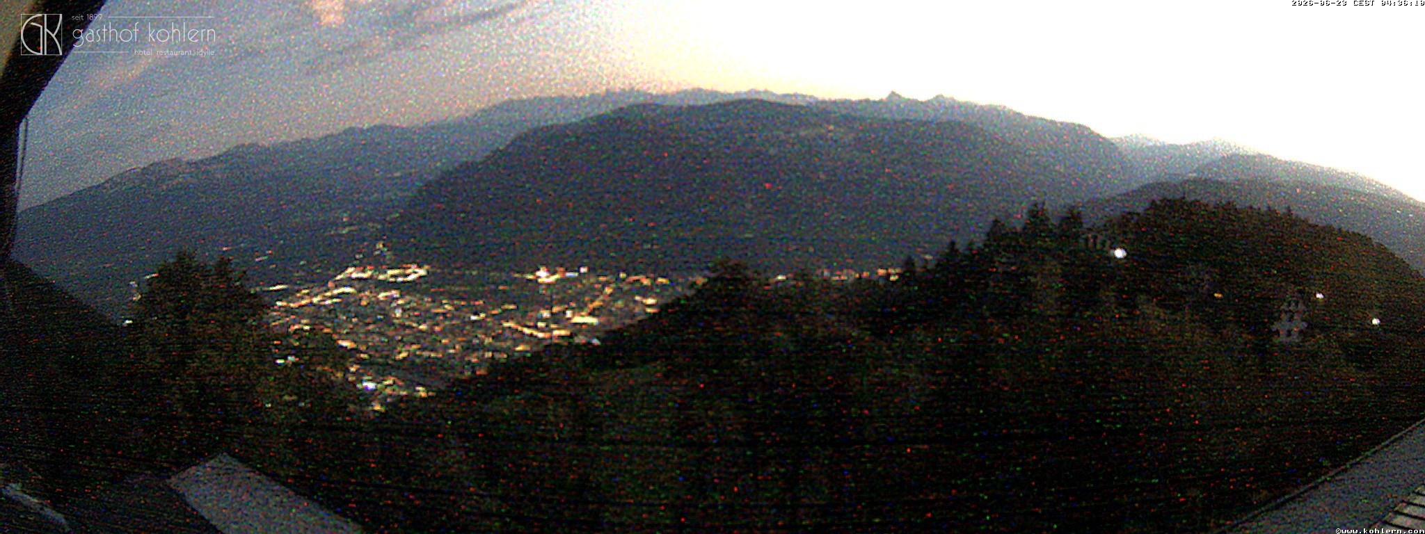 Archived image Webcam Bozen - Panoramic view Hotel Kohlern