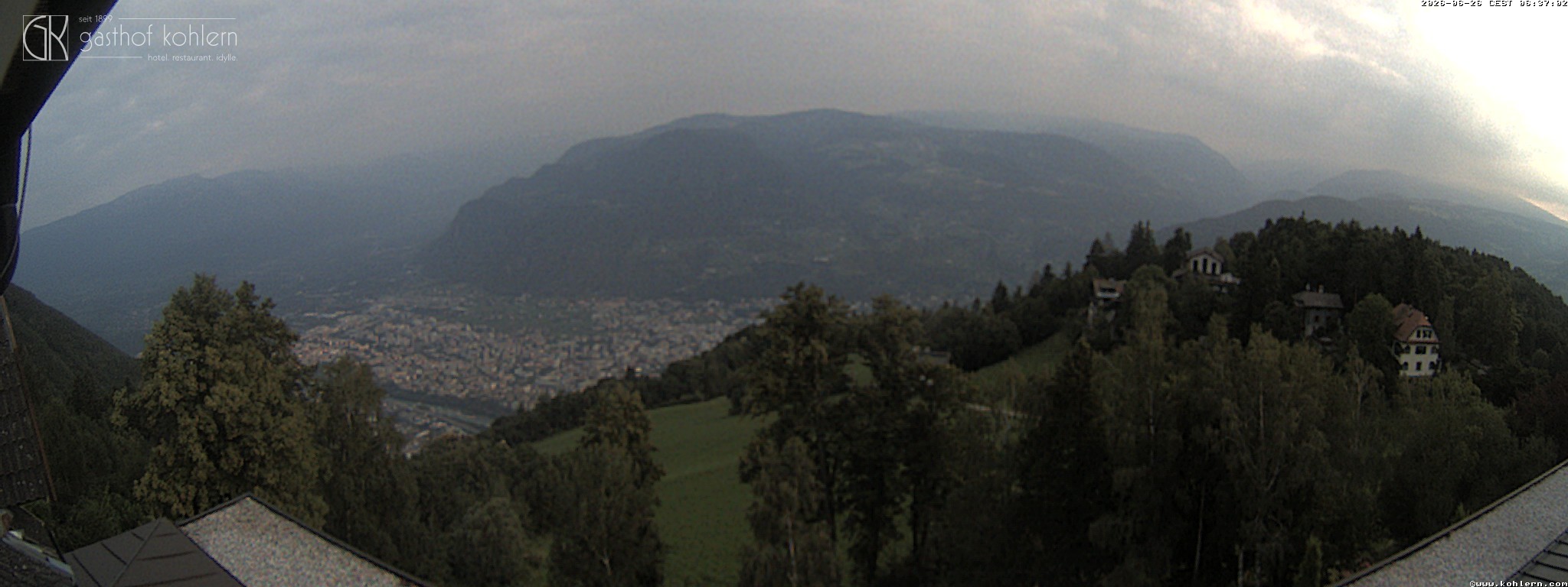 Archived image Webcam Bozen - Panoramic view Hotel Kohlern