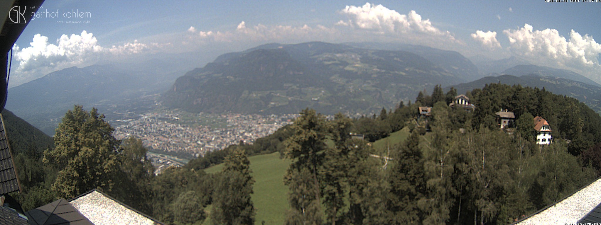 Archived image Webcam Bozen - Panoramic view Hotel Kohlern