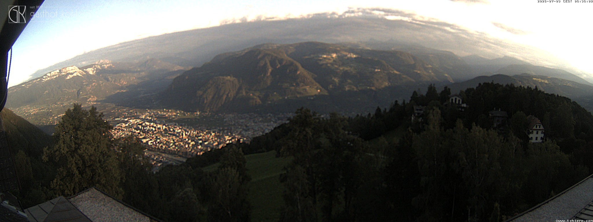 Archiv Foto Webcam Bozen - Gasthof Kohlern