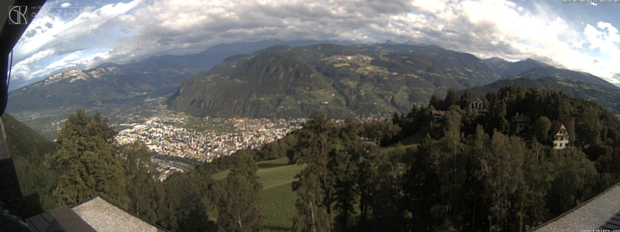 Archiv Foto Webcam Bozen - Gasthof Kohlern