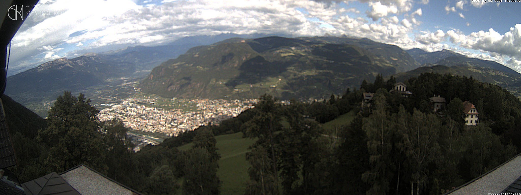 Archiv Foto Webcam Bozen - Gasthof Kohlern