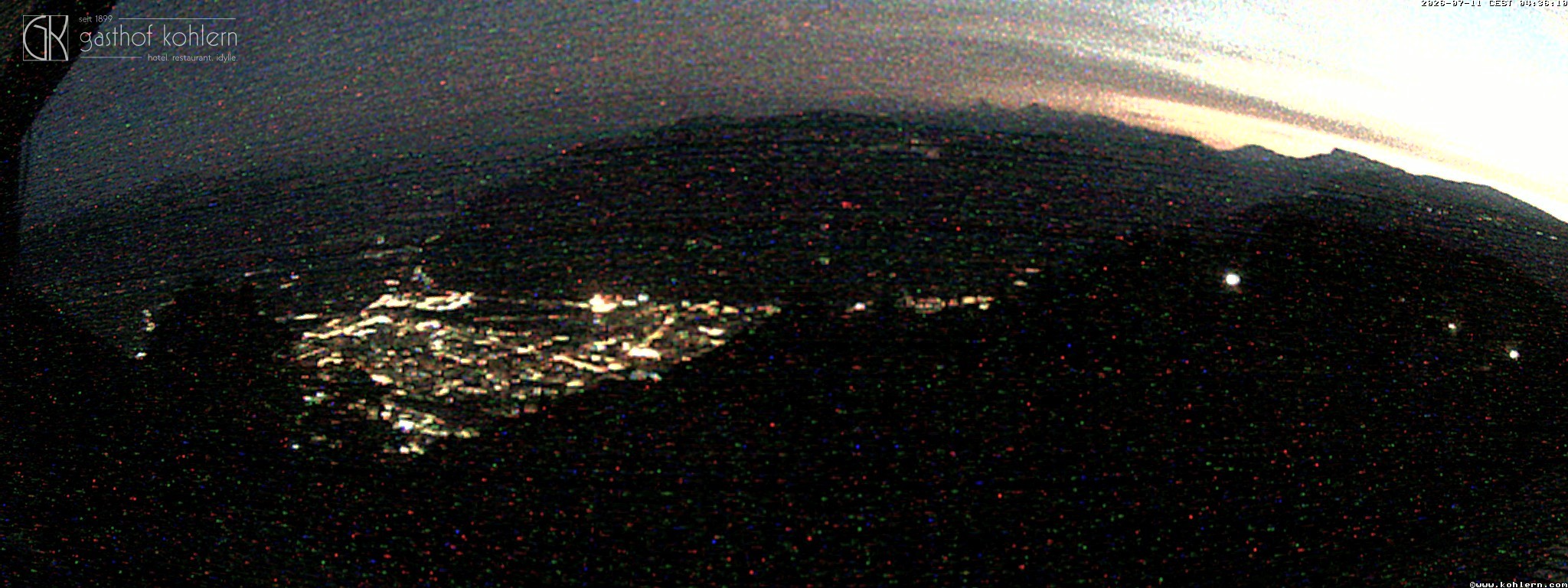 Archived image Webcam Bozen - Panoramic view Hotel Kohlern