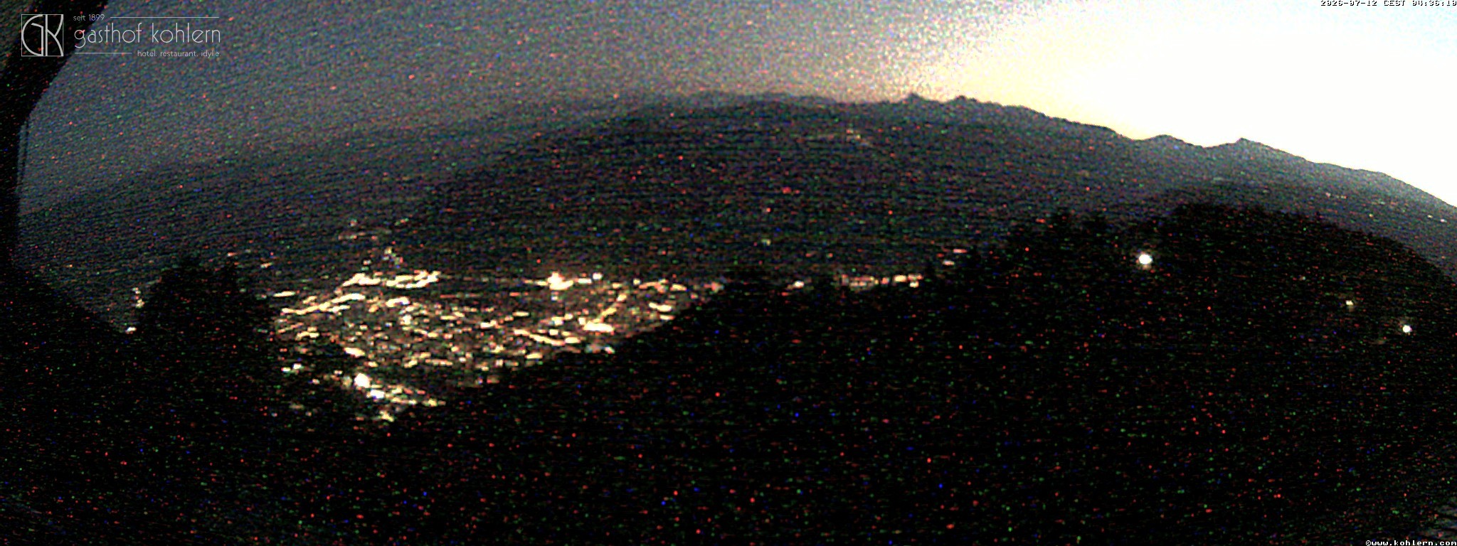 Archived image Webcam Bozen - Panoramic view Hotel Kohlern