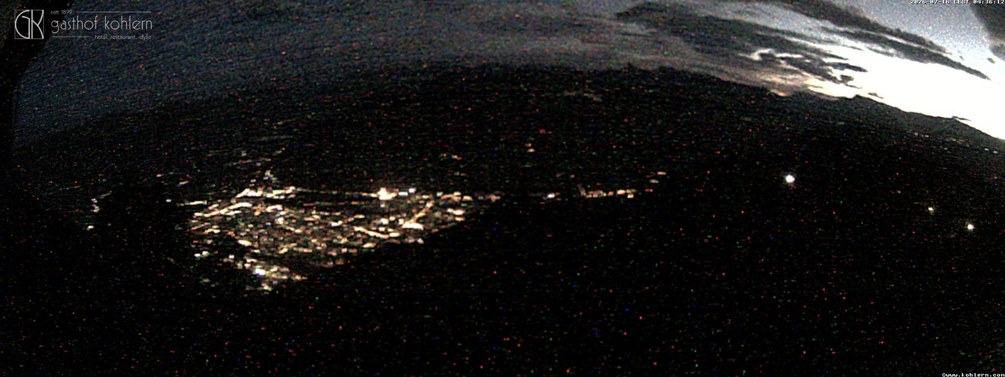 Archived image Webcam Bozen - Panoramic view Hotel Kohlern