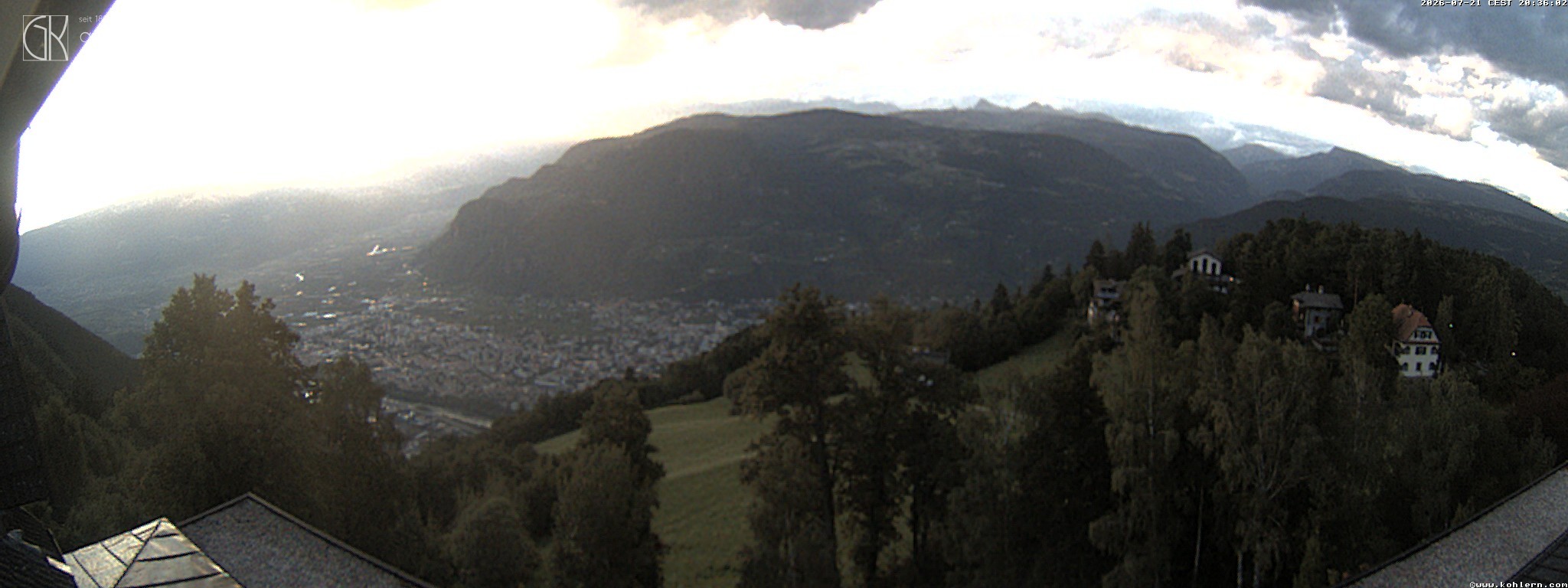 Archived image Webcam Bozen - Panoramic view Hotel Kohlern