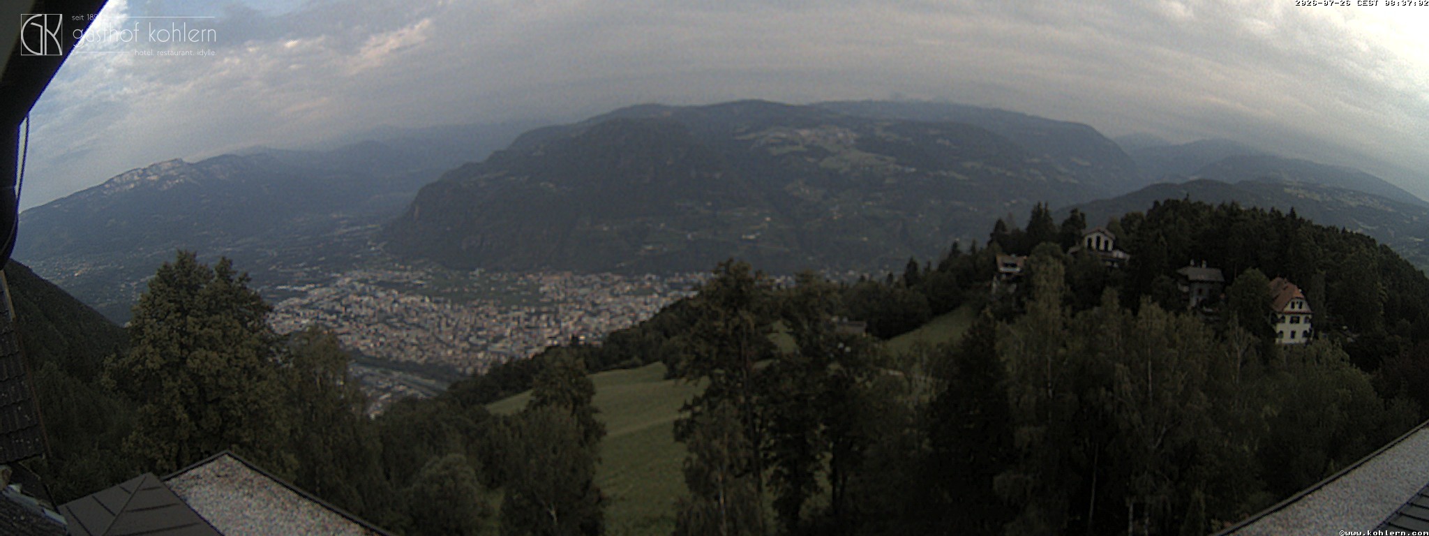 Archiv Foto Webcam Bozen - Gasthof Kohlern