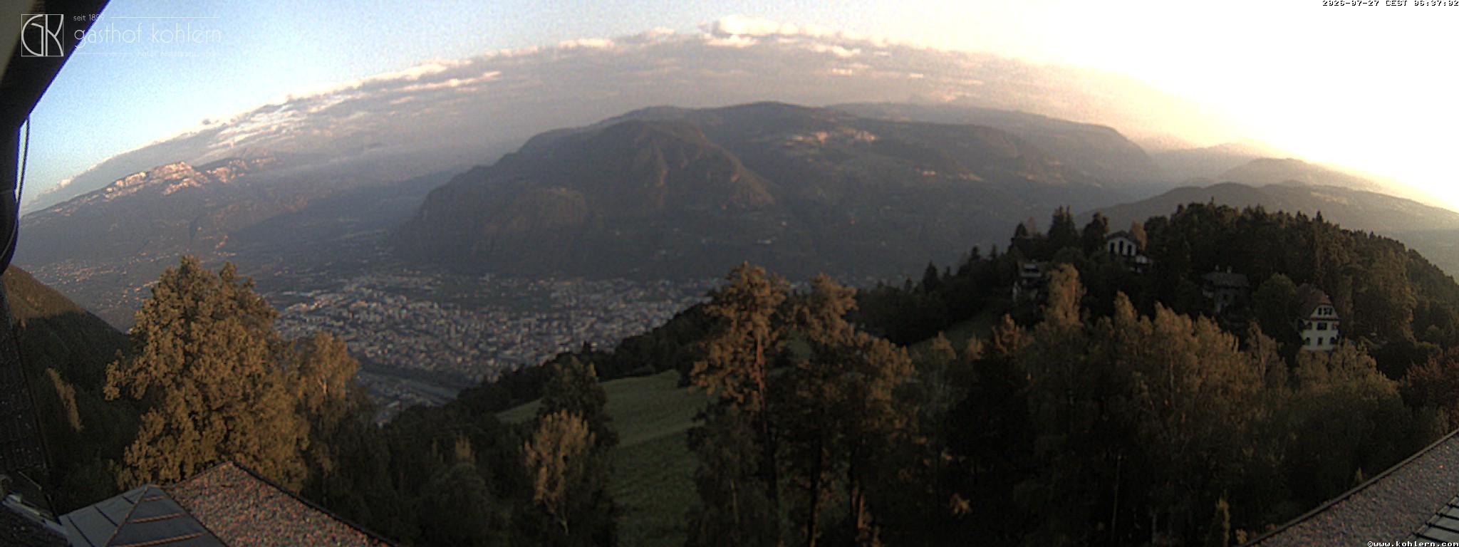 Archiv Foto Webcam Bozen - Gasthof Kohlern
