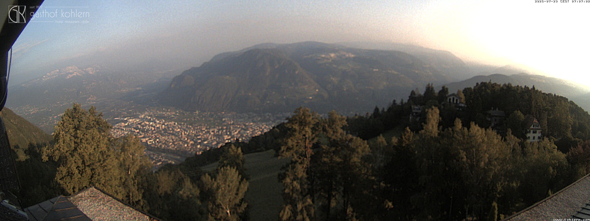 Archiv Foto Webcam Bozen - Gasthof Kohlern
