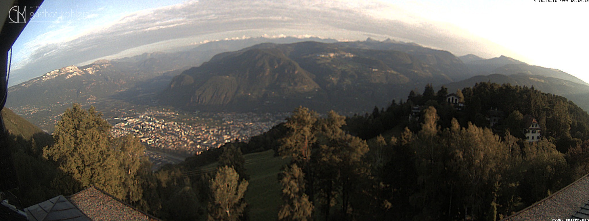 Archiv Foto Webcam Bozen - Gasthof Kohlern