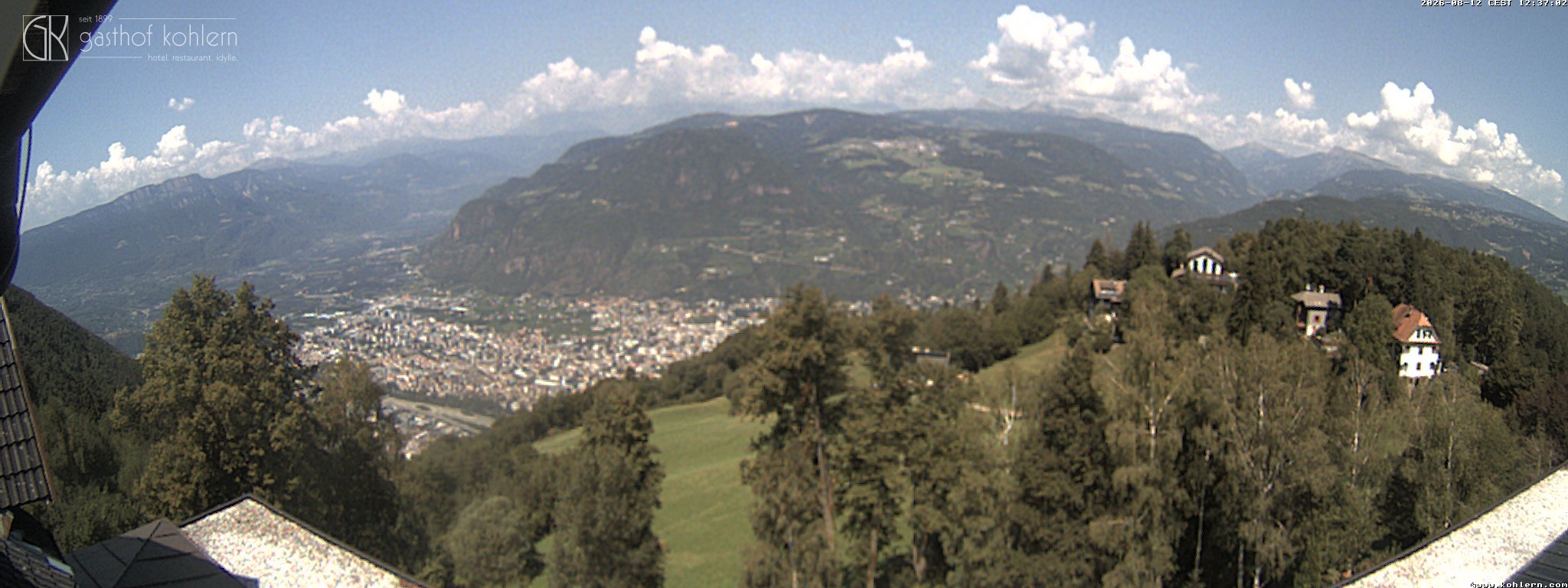 Archived image Webcam Bozen - Panoramic view Hotel Kohlern