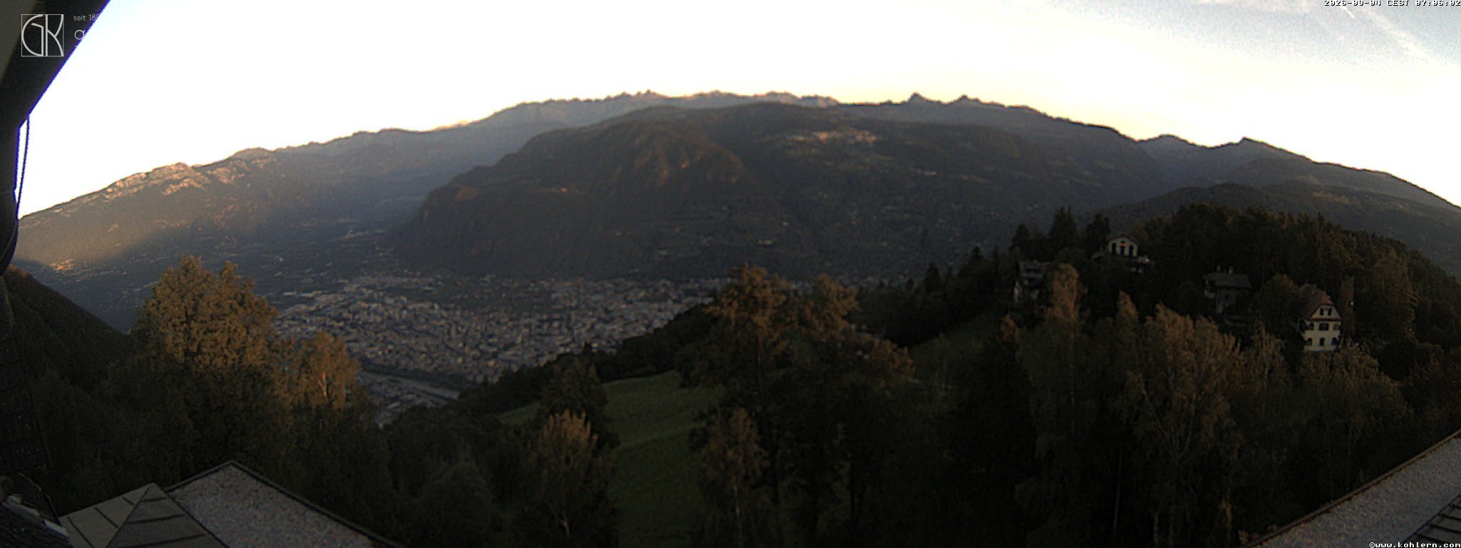 Archived image Webcam Bozen - Panoramic view Hotel Kohlern