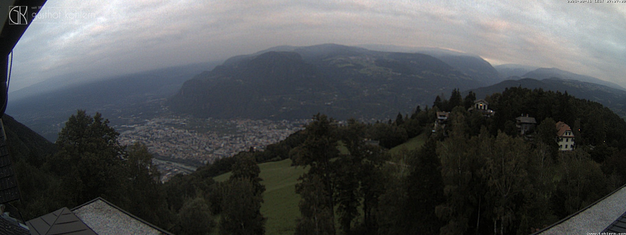 Archiv Foto Webcam Bozen - Gasthof Kohlern