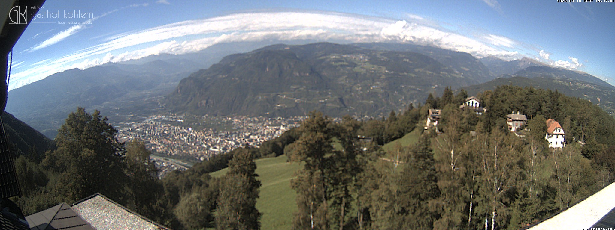 Archiv Foto Webcam Bozen - Gasthof Kohlern