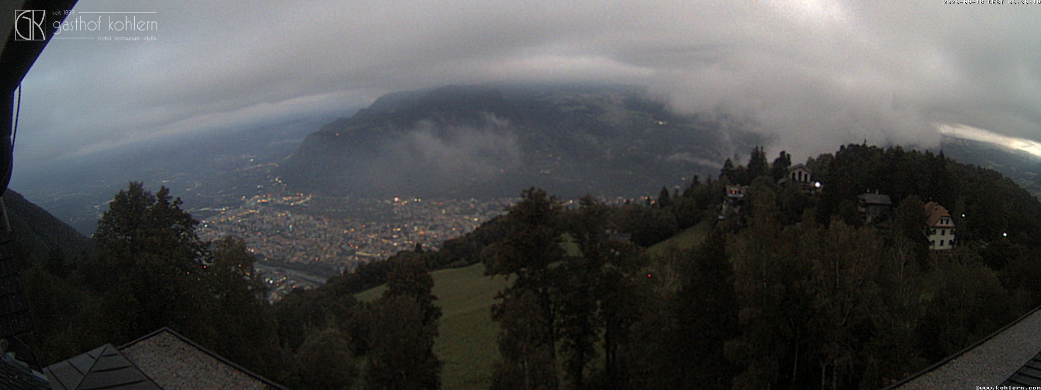 Archived image Webcam Bozen - Panoramic view Hotel Kohlern