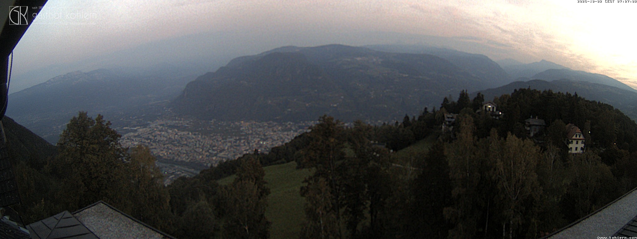 Archiv Foto Webcam Bozen - Gasthof Kohlern