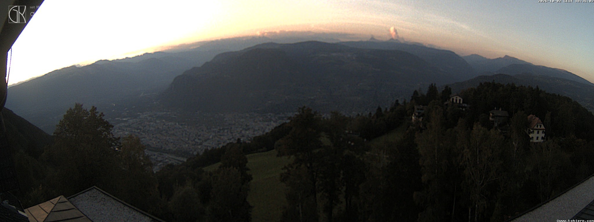 Archiv Foto Webcam Bozen - Gasthof Kohlern