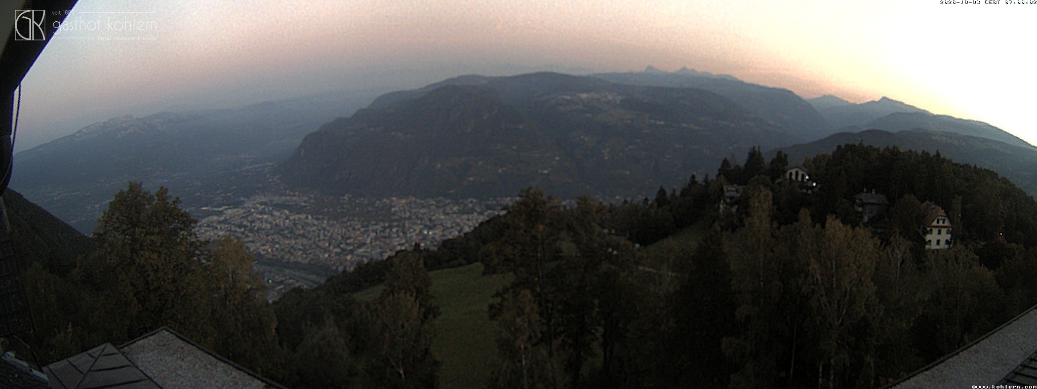 Archiv Foto Webcam Bozen - Gasthof Kohlern