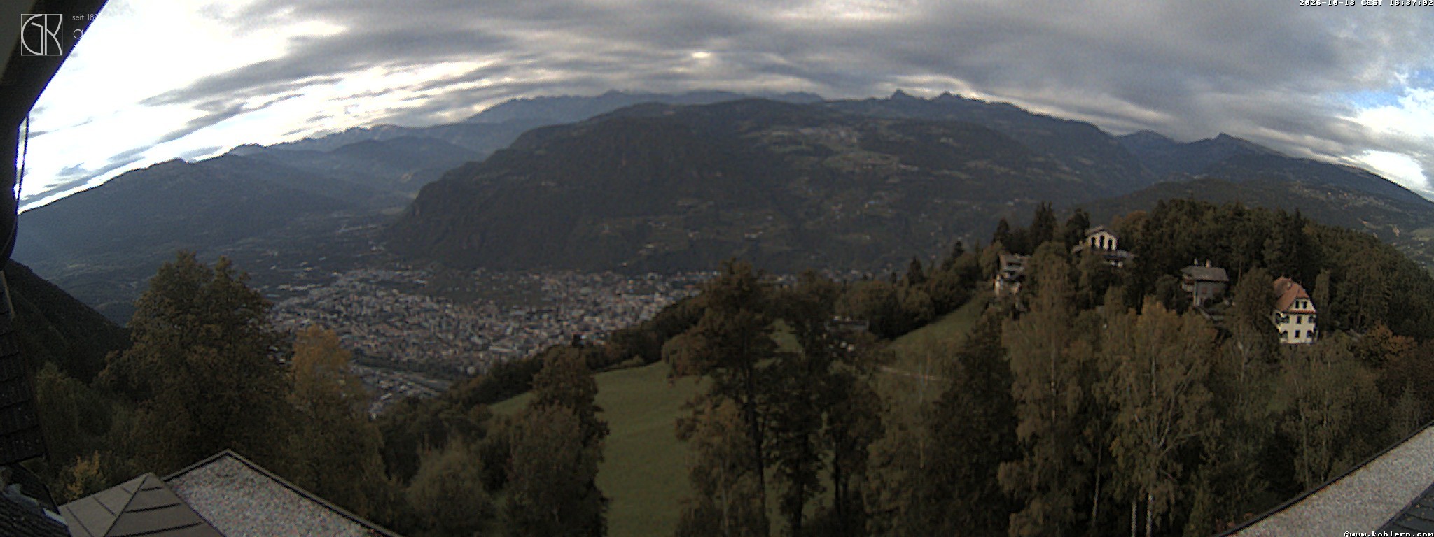 Archived image Webcam Bozen - Panoramic view Hotel Kohlern