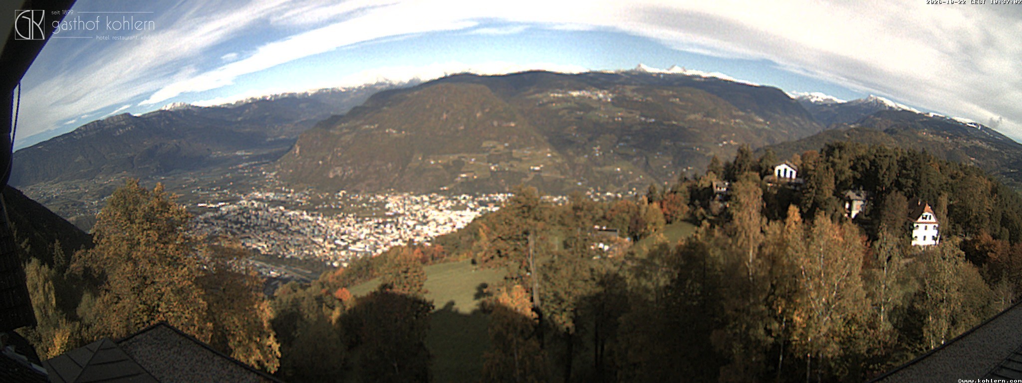 Archived image Webcam Bozen - Panoramic view Hotel Kohlern