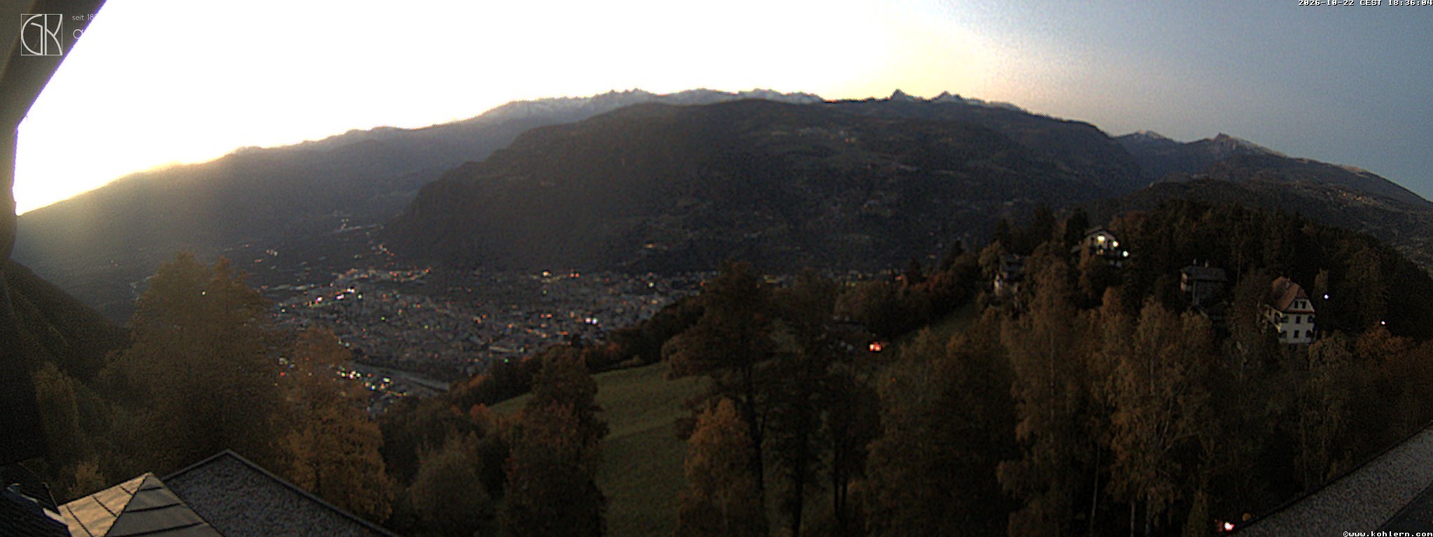 Archived image Webcam Bozen - Panoramic view Hotel Kohlern