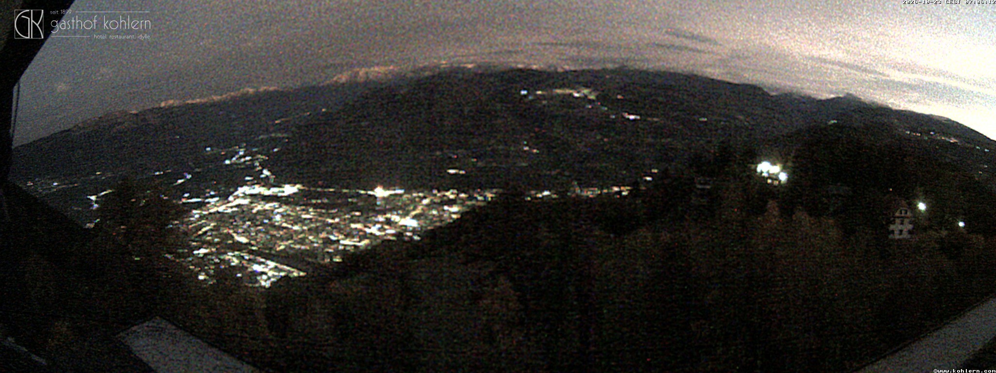 Archived image Webcam Bozen - Panoramic view Hotel Kohlern